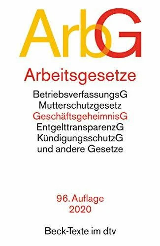 Arbeitsgesetze arbg mit - arbeitsgesetze, arbg: