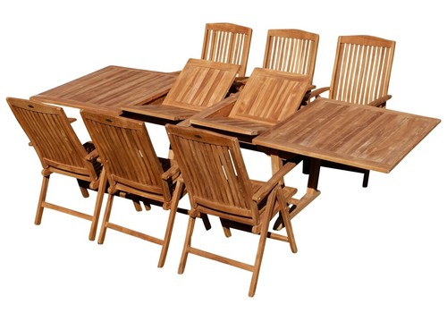 Teak set gartengarnitur - teak,