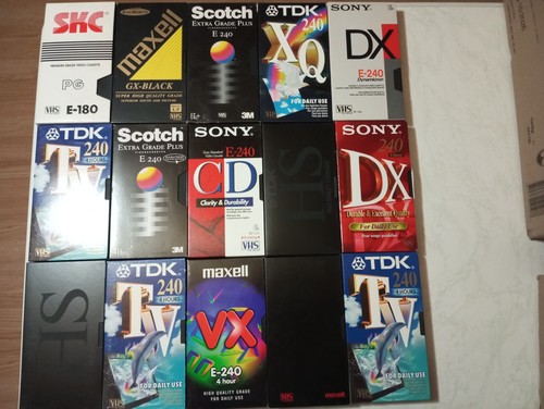 Stück vhs videokassetten - 32,