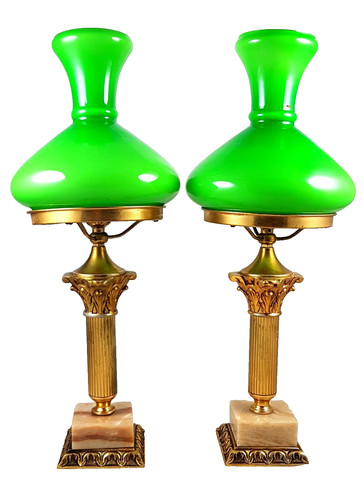 Antike lampen bronze marmor - antike,