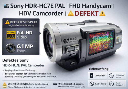 Sony hdr hc7e - hdr-hc7e, fhd