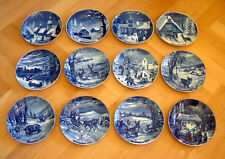 AUSWÄHLEN aus DDR Weihnachtsteller Lichte Wallendorf Porzellan Echt Kobalt