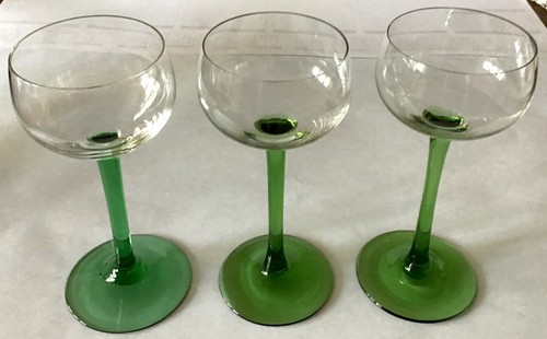 Antike weingläser grüner - 3, weingläser,