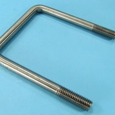 Rohrschelle Vierkant Edelstahl U Schelle Bügelschelle für 100 mm Deichsel VA