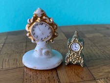 Alte Uhr zwei Uhren Kaminuhr