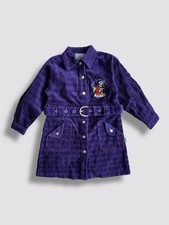 alfred j kwak Kleid Kinder Mädchen 98 Vintage Original 90er Neu Cord Samt Selten