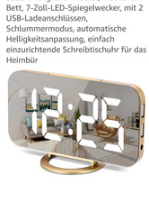 Digitaler  Spiegel Wecker am
