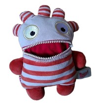 Sorgenfresser Orange Streiten ca. 23 cm Kinder Kuscheltier Reißverschluss Saggo