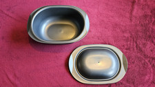 Tupperware Ultra Plus 3,0 L oval Kasserolle Bräter Backform mit Deckel grau H 14