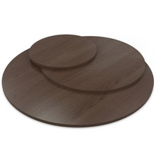 Tischplatte rund Eiche Piemont Mokka Holz Platte Dekor Spanplatte Esstisch