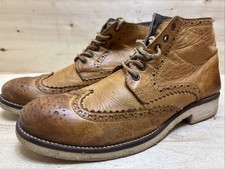 CAFEINA UNISEX FULL BROGUE BUDAPESTER STIEFEL STIEFELETTEN  GR:41 UK:7.5 BRAUN