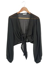 ULLA POPKEN Bolero Damen Jacke Gr. DE 48 schwarz Party-Look