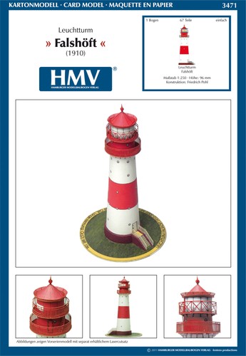 Kartonmodell leuchtturm - kartonmodell,