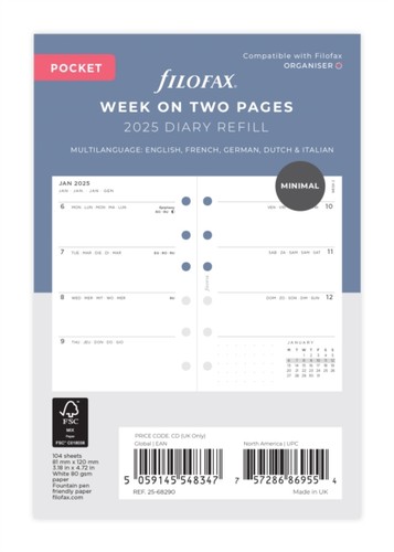 Pocket minimal week - minimal,
