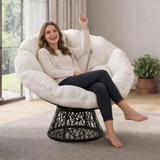360° Drehbarer Papasan Sessel