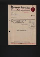 HEILBRONN, Rechnung 1939, Hammer-Brennerei Landauer & Macholl GmbH