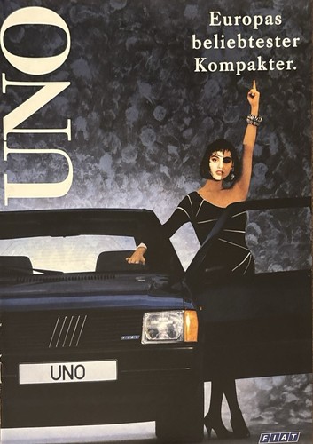 Fiat uno prospekt brochure - prospekt,