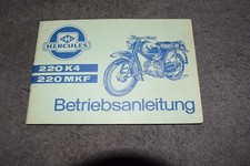 Betriebsanleitung Bedienungsanleitung Hercules Kleinkraftrad 220K4 / 220 MKF