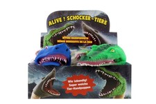 Handpuppe Hai Blau Krokodil