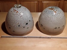 2  Glas   Lampenschirme  Mundgeblasen  ,    Einzelstücke 