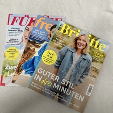 Freundin, Für Sie, Brigitte  3x Frauenzeitschriften 13/2025 NEU Und Ungelesen