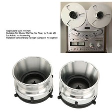2 x NEU Aluminium NAB HUB Adapters Für Tonbandgeräte REVOX STUDER AKAI TEAC