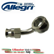Bremsschlauchverschraubung 45° Edelstahlöse für Motorrad Allegri Luftfahrt