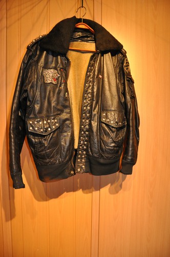 Bomberjacke vintage rocker - bomberjacke,