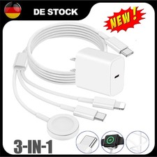 3-in-1-Ladekabel für Apple Watch 9/8/7/6/SE/5/4/3/Ultra iPhone 15 Pro 2M USB C