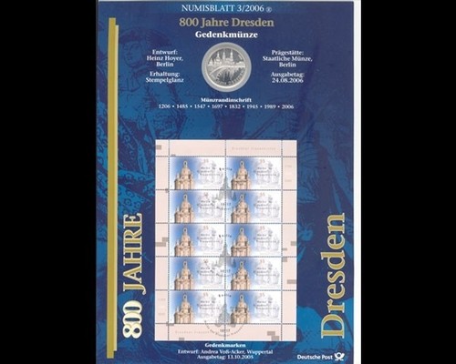 Brd numisblatt 2006 800 - numisblatt, 3/2006,