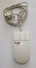 Vintage 3 button Serial Mouse Wonderlite RS232 9-pin ball Maus Retro DOS seriell