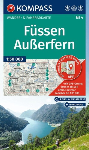 Kompass wanderkarte 4 - kompass,