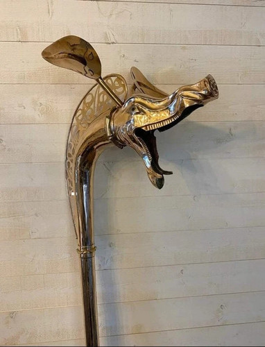 Vollmessing keltischer drache - keltischer,