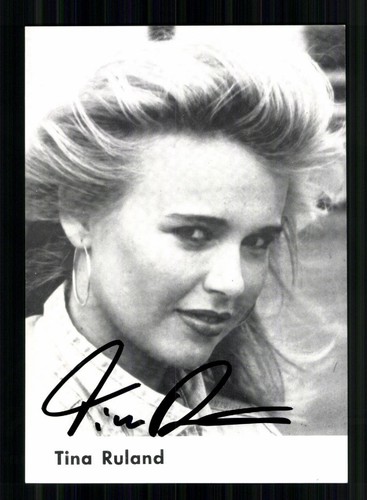 Tina ruland autogrammkarte - tina,