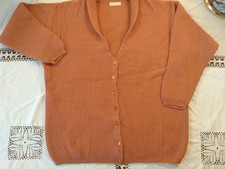 hochwertige Strickjacke lachs