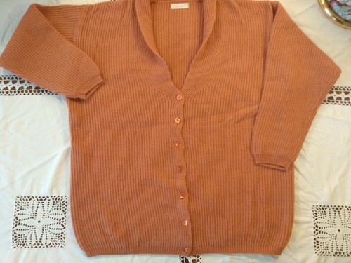 Hochwertige strickjacke lachs - hochwertige,