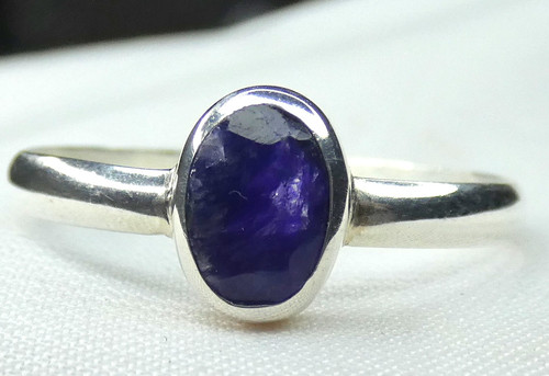 Saphir ring 925 silber - 💙,