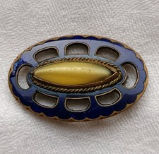 Vintage Brosche Uranglas