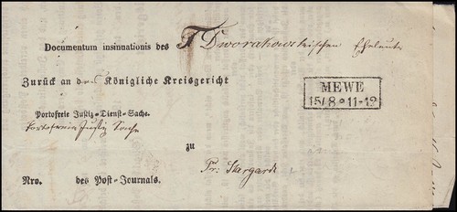 Preußen gerichtsfaltbrief - preußen,