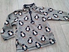 Fleecepullover mit Pinguine