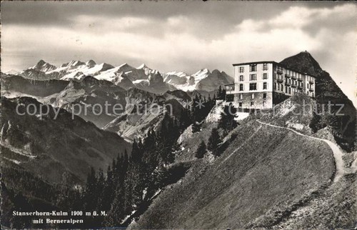 Stanserhorn mit berneralpen - stanserhorn,