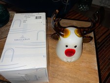 Villeroy und Boch Glas Rentier Nikolaus stand nur in Vitrine TOPP ca 23cm