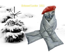 Daunenschal, Nylon, seidenglanz, grau, Accessoire für Daunenjacke