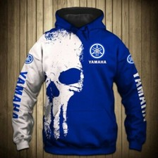 Hot Yamaha Skull Blue Racing