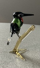 Specht aus Glas handgearbeitet