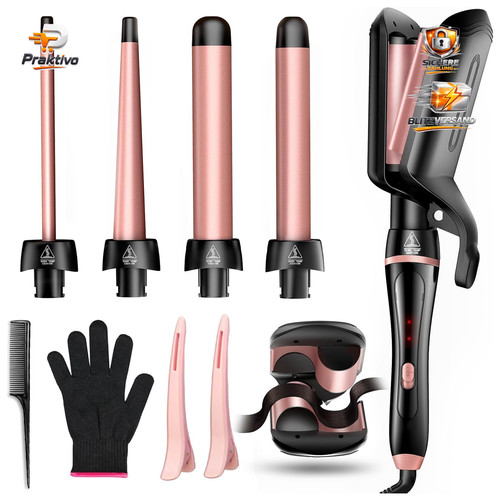 Lockenstab set mit haar - set,