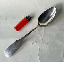 großer Biedermeier Vorlegelöffel Vorleger Löffel Spatenform 13 Lot Silber 25,5cm