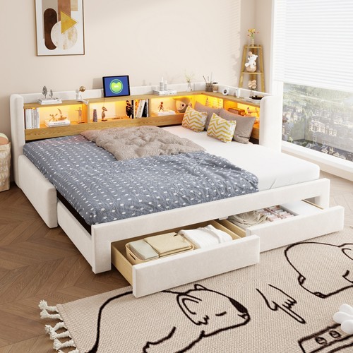 Schlafsofa 90x200 cm - 3-in-1,