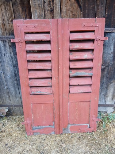 Paar fensterladen holz - holz,