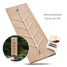 Flammlachsbrett 2er Set Buche